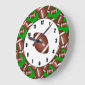 足の玉のパターン ラージ壁時計 (傾斜)