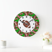 足の玉のパターン ラージ壁時計 (ホーム)