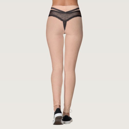 足の皮のクールでおもしろいな皮ひものGひものパンティー レギンス (裏面)