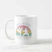 足の臭いを嗅げ 空手 ネタ Tシャツ 面白い コーヒーマグカップ (左)