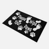 足の裏を拭きなさい ドアマット (アングル)