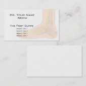 足の解剖学の名刺 名刺 (正面/裏面)