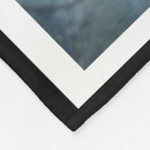 足の跡をハートにペット記念コラージュ フリースブランケット (角)