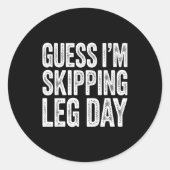 足の骨折 アート メンズ レディース キッズ 骨折 足が壊れた ラウンドシール (正面)