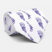 足の骨-青 ネクタイ (ロール)