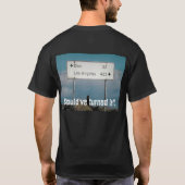 足の黒い背景のコピー無しのEloyの印 Tシャツ (裏面)