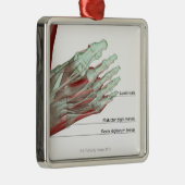 足のMusculoskeleton メタルオーナメント (右)