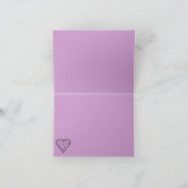 足は名前のメッセージカードを印刷します ノートカード (内部)