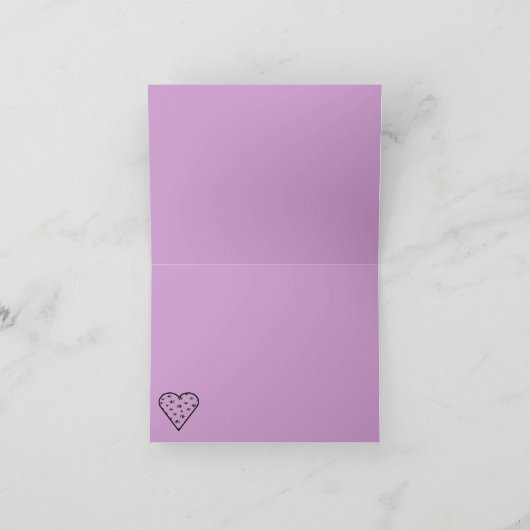 足は名前のメッセージカードを印刷します ノートカード (内部)