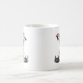 足は感謝を与え、 コーヒーマグカップ (中央)