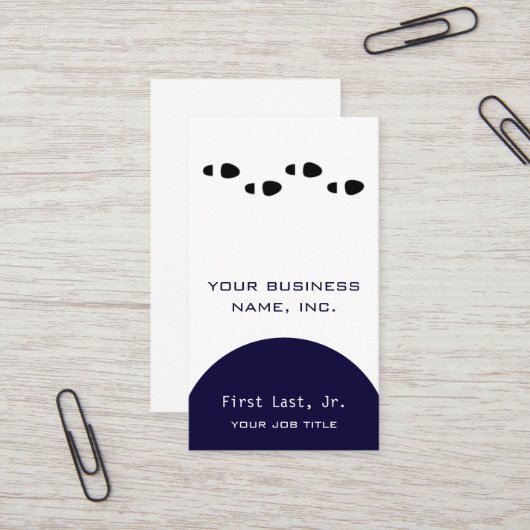 足は歩みます[4つ] 名刺 (正面/裏面インサイチュ)