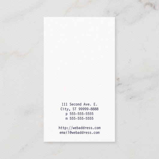 足は歩みます[4つ] 名刺 (裏面)