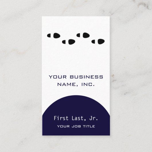 足は歩みます[4つ] 名刺 (正面)