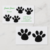 足は犬のトリマーの名刺を印刷します 名刺 (正面/裏面)