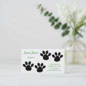 足は犬のトリマーの名刺を印刷します 名刺 (スタンド正面)