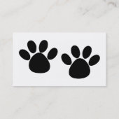 足は犬のトリマーの名刺を印刷します 名刺 (裏面)