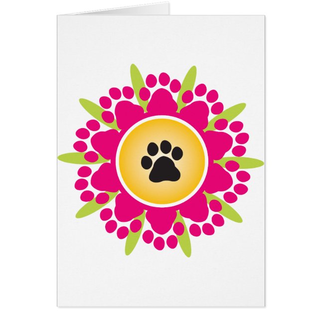 足は花を印刷します (正面)