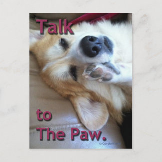 "足への話"のコーギーの郵便はがき ポストカード