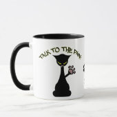 足への話-態度のマグ マグカップ (左)