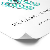 足もし疲れて痛いビーチサンダルの結婚取る ポスター (角)