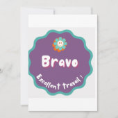 足を伸ばす 招待状 (正面)