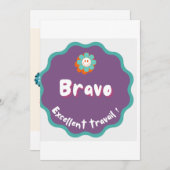 足を伸ばす 招待状 (正面/裏面)