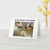 足を前最高のに進める=40歳の誕生日 カード (黄色い花)