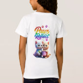 足を動かして反射する Tシャツ (裏面)