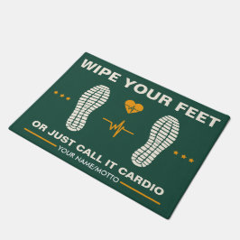 足を拭いてフィットネス愛好家、ジムおもしろいへ ドアマット