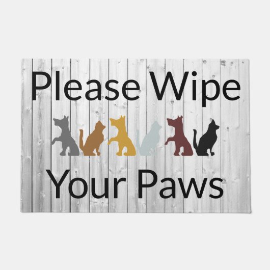 足を拭いて下さい ドアマット (正面)