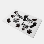 足を拭いて下さい ドアマット (アングル)