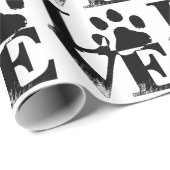 足を搭載する愛 ラッピングペーパー (ロールコーナー)