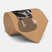 足を搭載する犬の絵画 ネクタイ (ロール)