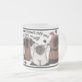 足を離せ！ フロストグラスマグカップ (正面右)