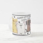 足を離せ！ フロストグラスマグカップ (正面左)