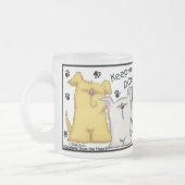 足を離せ！ フロストグラスマグカップ (左)