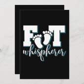 足ウィスペラーポディアトリスト足ドクター 招待状 (正面/裏面)