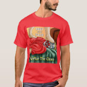 足オンマイ顔 Tシャツ (正面)