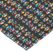 足カラフル跡 テーブルクロス (アングル)