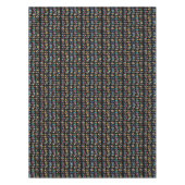 足カラフル跡 テーブルクロス (正面)