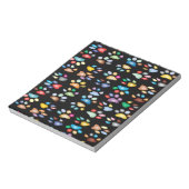 足カラフル跡 ノートパッド (回転)