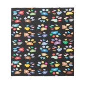 足カラフル跡 ノートパッド (正面)