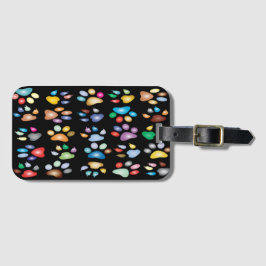 足カラフル跡 ラゲッジタグ