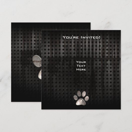 足グランジ跡 招待状 (正面/裏面)