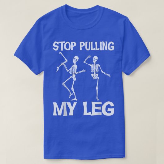 足ストップを引っ張るパパジョーおもしろいクパパ Tシャツ (デザイン正面)