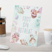 足スパリトリートスパパーティー子供の誕生日 台座サイン (インサイチュ)