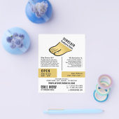 足デザイン、ポディアトリクリニック、ポディアトリスト チラシ (シングル)