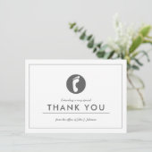 足ドクターをテーマにした |ミニマリストフラットありがとうございました サンキューカード (スタンド正面)