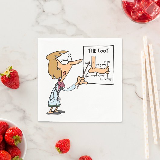 足ドクター紙ナプキンス スタンダードカクテルナプキン