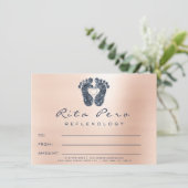 足バラ金ゴールドリフレクソロジー証明書ギフト海軍 (スタンド正面)